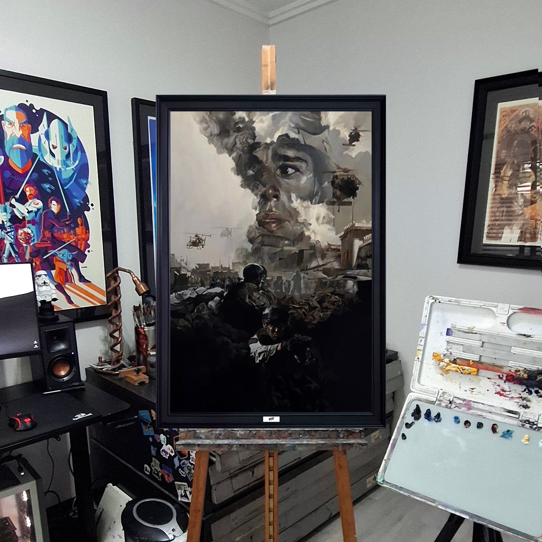 'Black Hawk Down' Oil Painting