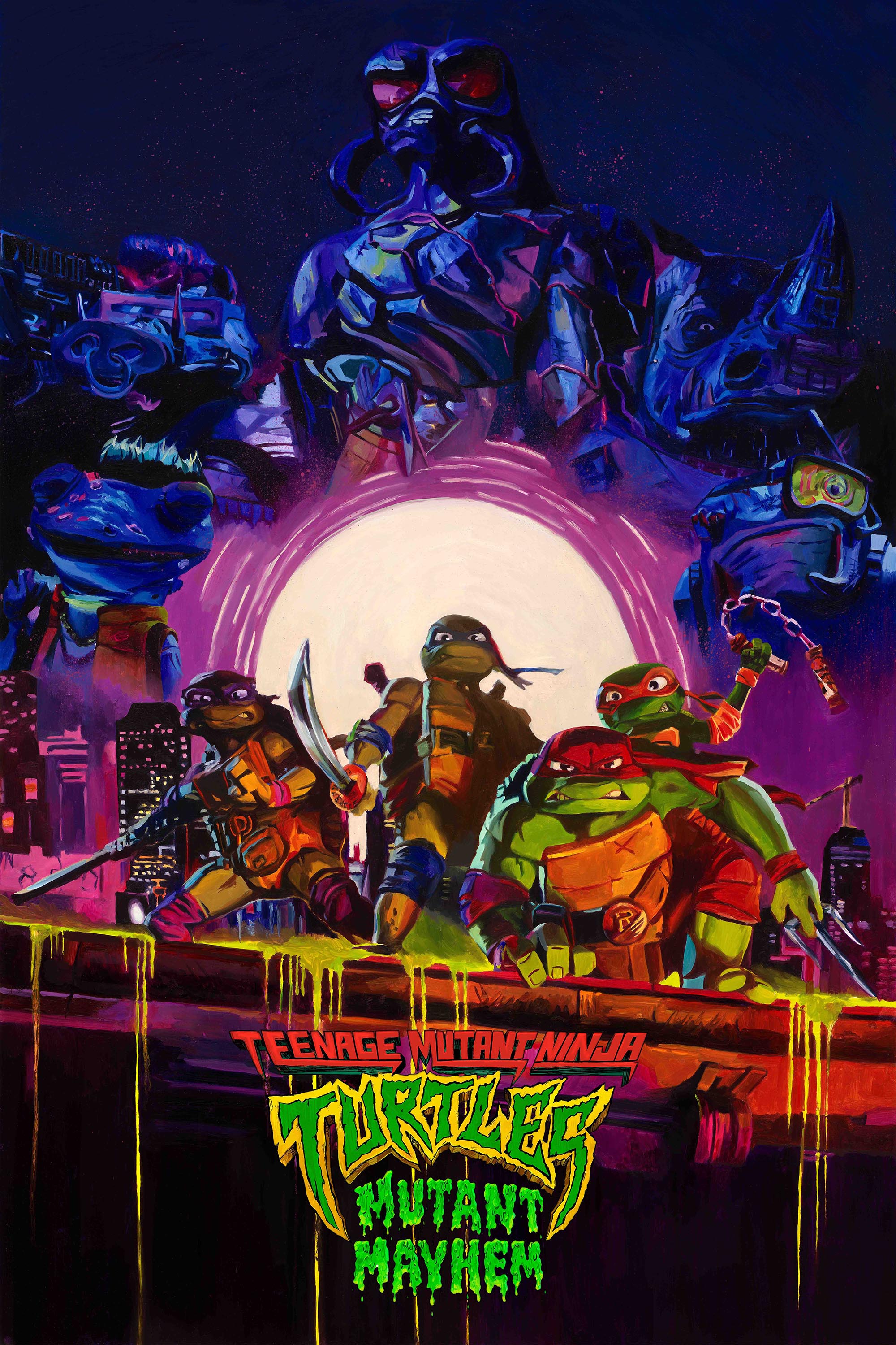 'Ninja Turtles Mutant Mayhem' Oil Painting