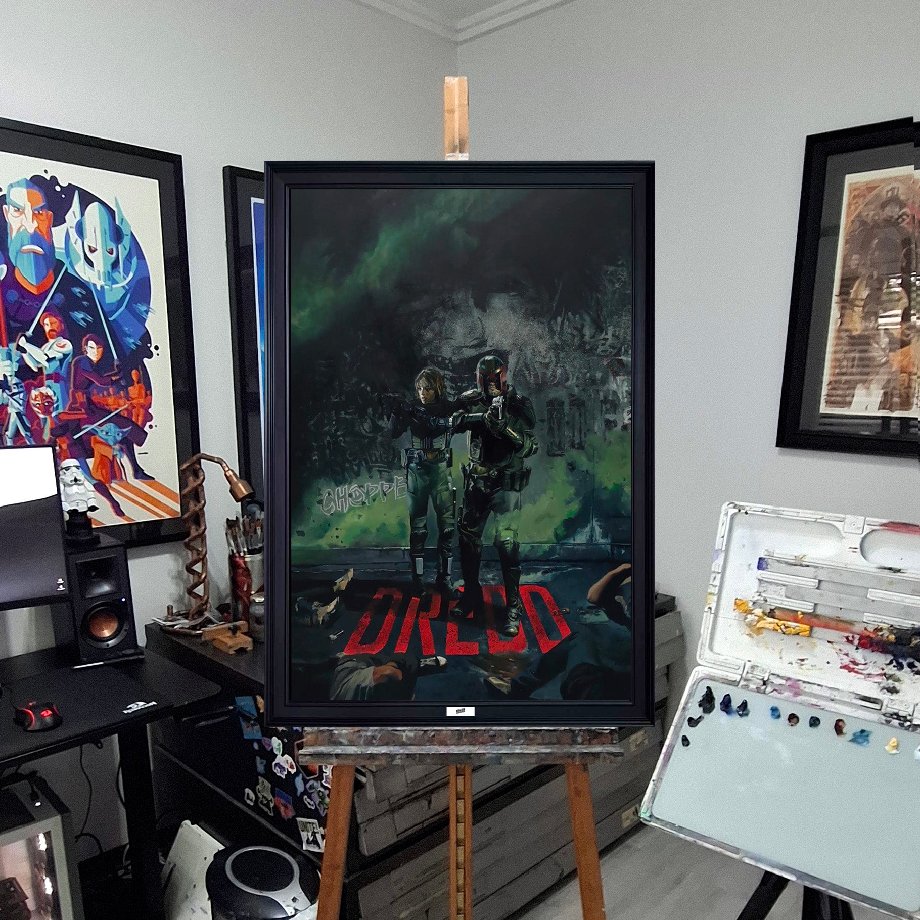 'Dredd' Oil Painting