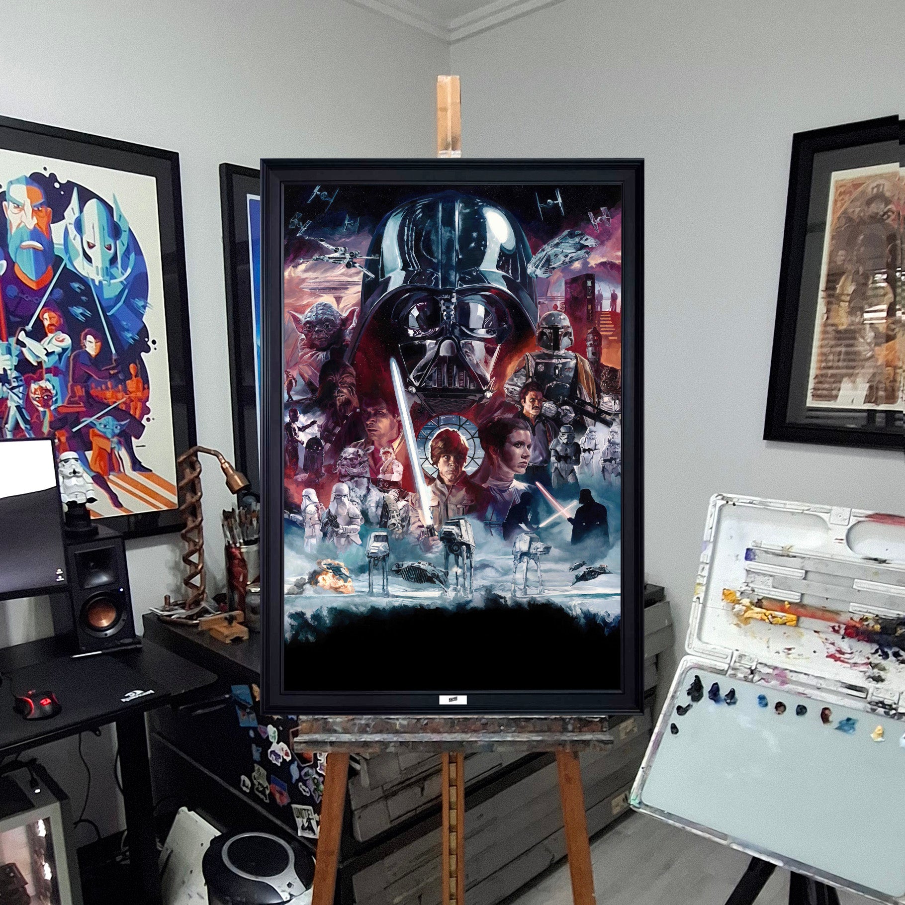 'Empire Strikes Back' Oil Painting