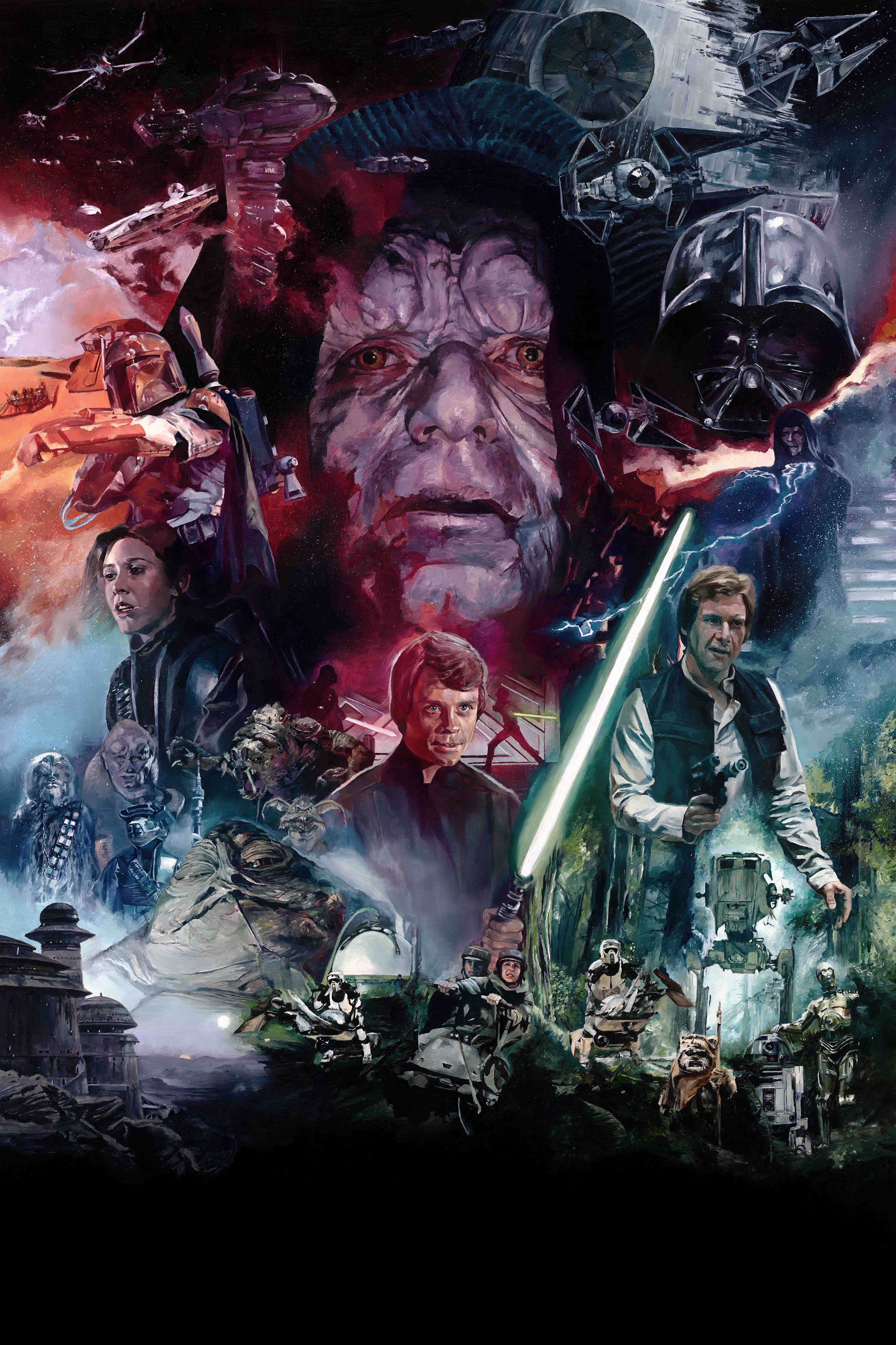 'Return of the Jedi' Oil Painting