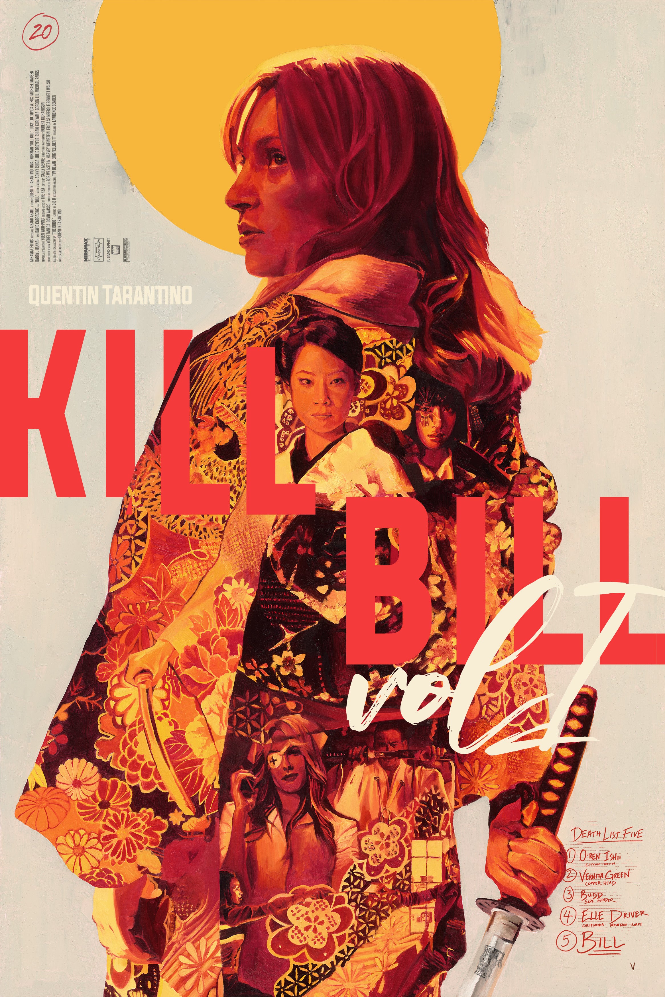 'Kill Bill Vol I' Regular Artist Proof Print